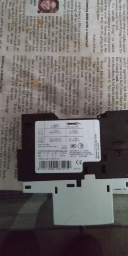 Автоматический выключатель Siemens Circuit Breaker 3RV2021-4BA10 Motor Protectio