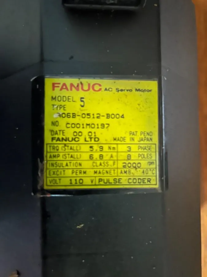 Серводвигатель GE FANUC A06B-0512-B004 AC SERVO MOTOR — фото лота 1