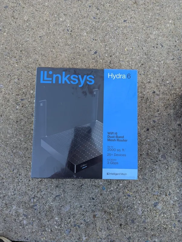 Маршрутизатор Linksys Hydra 6 Dual-Band Mesh Wi-Fi 6 Router Black MR2000