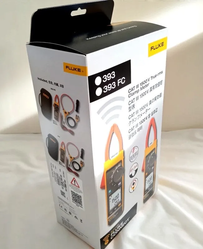 Тестер Fluke 393 FC True RMS Clamp Meter 1500V CAT III, Compact IP54 Rated