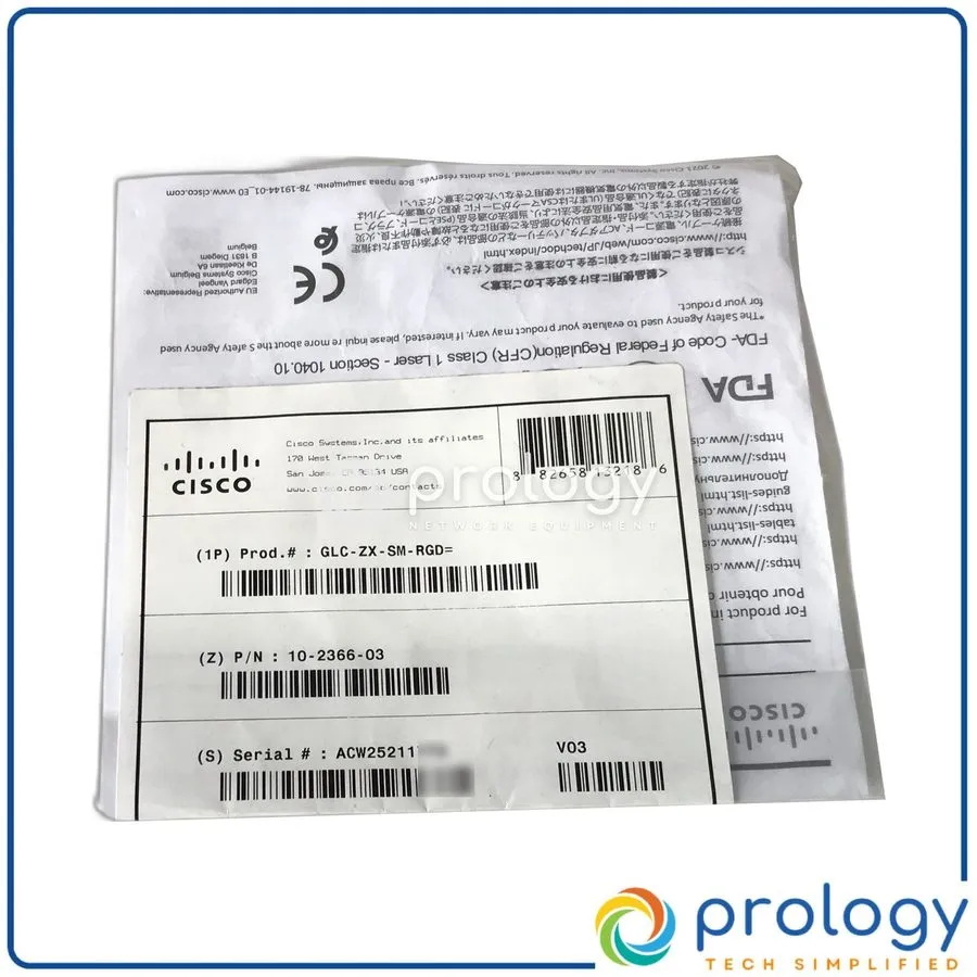 Трансивер Cisco GLC-ZX-SM-RGD 1000BASE-ZX Single Mode Rugged SFP