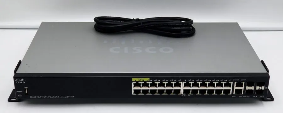Коммутатор Cisco SG350-28MP 28-Port Gigabit Ethernet PoE Managed Switch