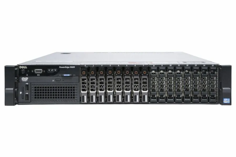 Сервер Dell PowerEdge R820 4x 8-Core E5-4610v2 128GB RAM 8x 900GB HDD 2U Rack Se