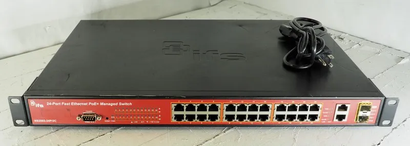 Коммутатор INTERLOGIX NS2503-24P/2C 24-PORT FAST ETHERNET POE+ MANAGED SWITCH