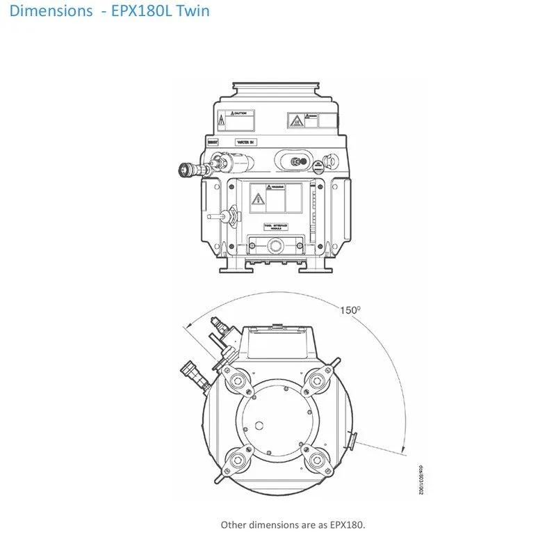 Насос Edwards EPX Twin 180L Oil-Free Vacuum Pump A41961222 Dry Vacuum Pump — фото лота 3