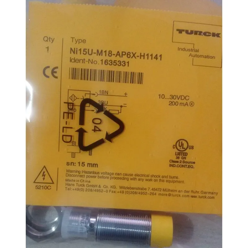 Датчик приближения TURCK NI15U-M18-AP6X-H1141 Inductive Proximity Sensor PNP 10-