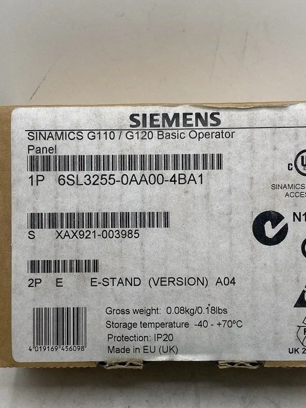 Частотный преобразователь Siemens 6SL3255-0AA00-4BA1 SINAMICS G110 Basic Operato — фото лота 1