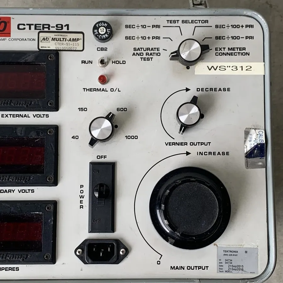 Тестер AVO Megger CTER-91 Current Transformer Test Set Current Excitation Calibr