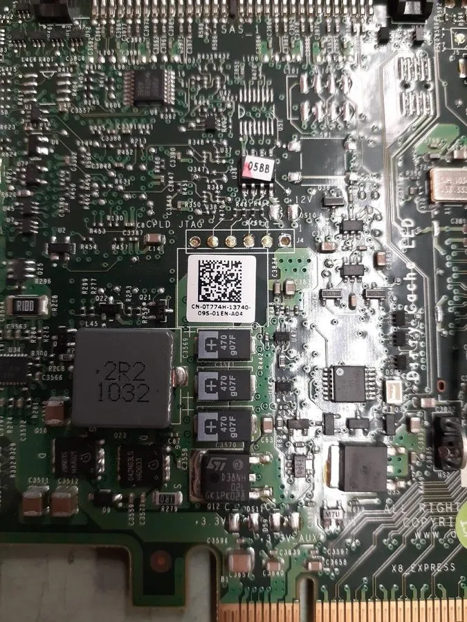Контроллер DELL PERC 6/i 3Gb/s PCI-E x8 SAS RAID Controller Dell P/N 0T774H