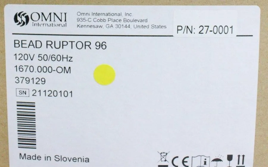 Гомогенизатор OMNI Bead Ruptor 96 Well Plate Homogenizer High-Throughput Process — фото лота 2