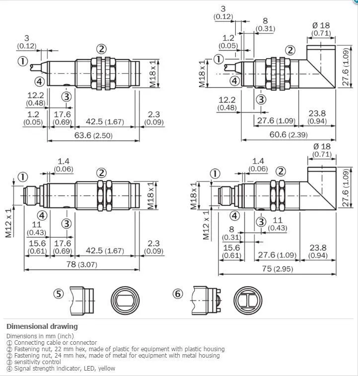Датчик приближения SICK VTE18-3F8940 Photoelectric proximity sensor ,PNP