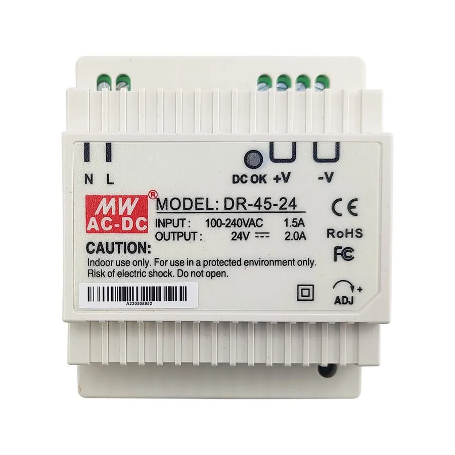 Блок питания Industrial DIN Rail Switching Power Supply DR-45-24V 45W Single Out