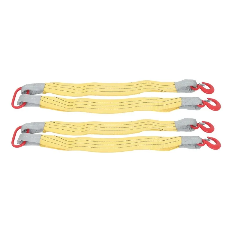 Строп Lifting Slings Straps with Hooks 3.3Feet 4410lbs Yellow Rigging Straps