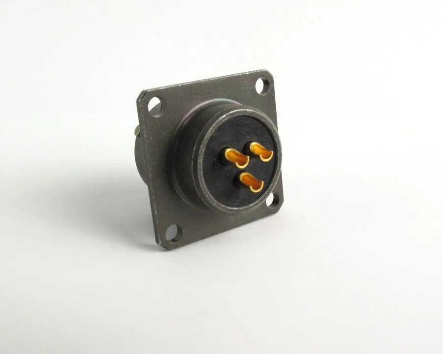 Разъём Amphenol PT02C12-3P Mil Electrical Circular Connector Plug Sz 12 3POS Gol