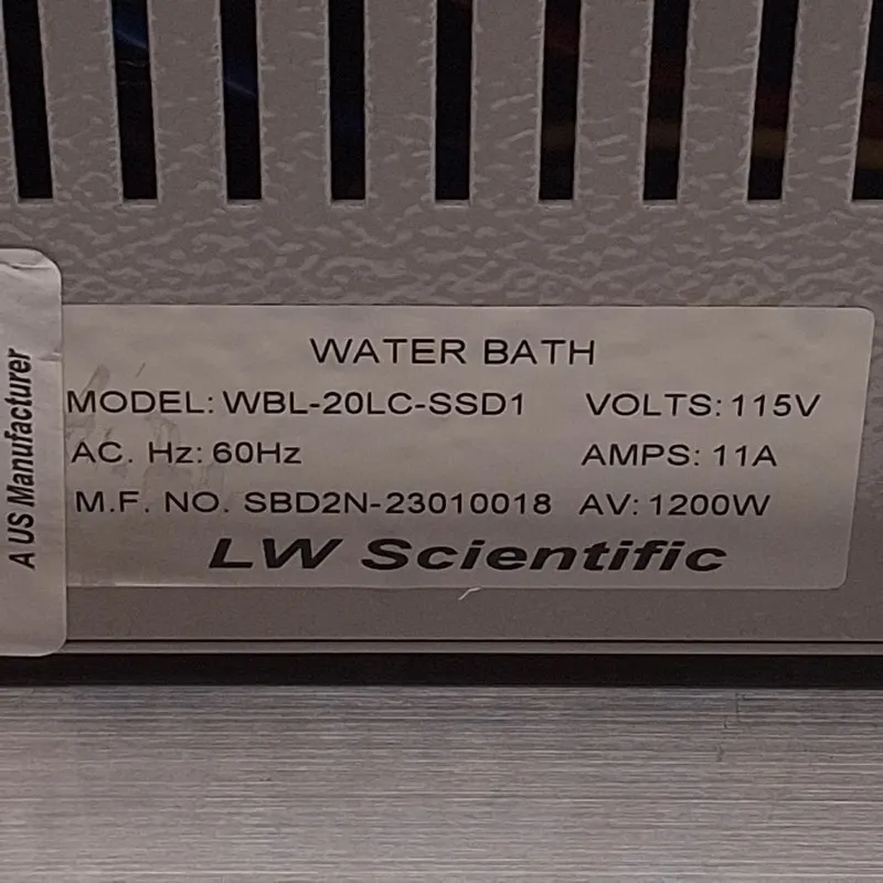 Водяная баня LW Scientific WBL-20LC-SSD1 Digital Heated Water Bath 110VAC, 20L, 