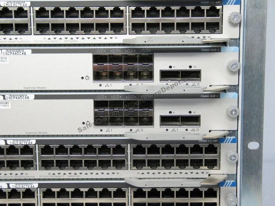 Коммутатор Cisco C9407R Catalyst 9400 Chassis w/ 1x SUP-1, 3x 48-Port PoE,1X48S — фото лота 2
