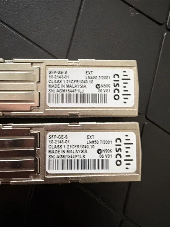 Трансивер CISCO SFP-GE-S 10-2143-01 1000 Base-SX SFP Transceiver Module — фото лота 1