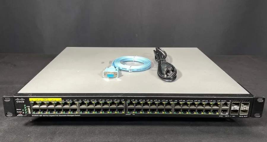 Коммутатор Cisco SG350X-48P-K9 48-Port Gig PoE+ Managed Switch 4x 10G Uplink Sta