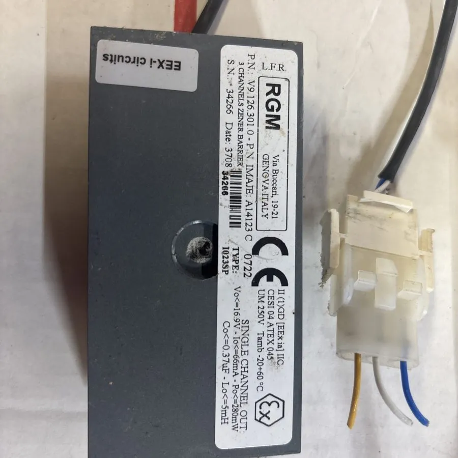 Датчик Imaje RGM V9.126.301 A14123C 3Channels Zener Barrier Made in Italy