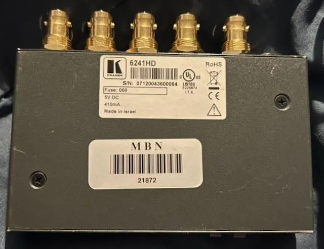 Видеооборудование Kramer 6241HD 4x1 Professional HD-SDI Switcher — фото лота 3
