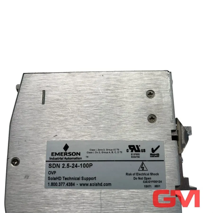 Блок питания Emerson SolaHD SDN 2.5-24-100P 24VDC 2.5A 60W DIN Rail Power Supply