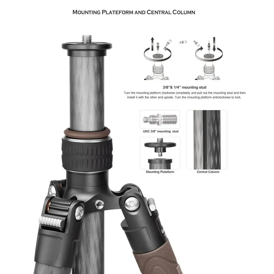 Оборудование видеонаблюдения 【Leofoto USA】Leofoto LX-225CT + XB-32Q Reversible T — фото лота 2