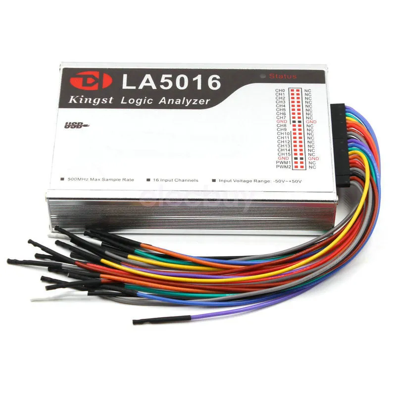 Логический анализатор Logic Analyzer LA5016 PC 500MHz Max Sample Rate PWM 16Chan
