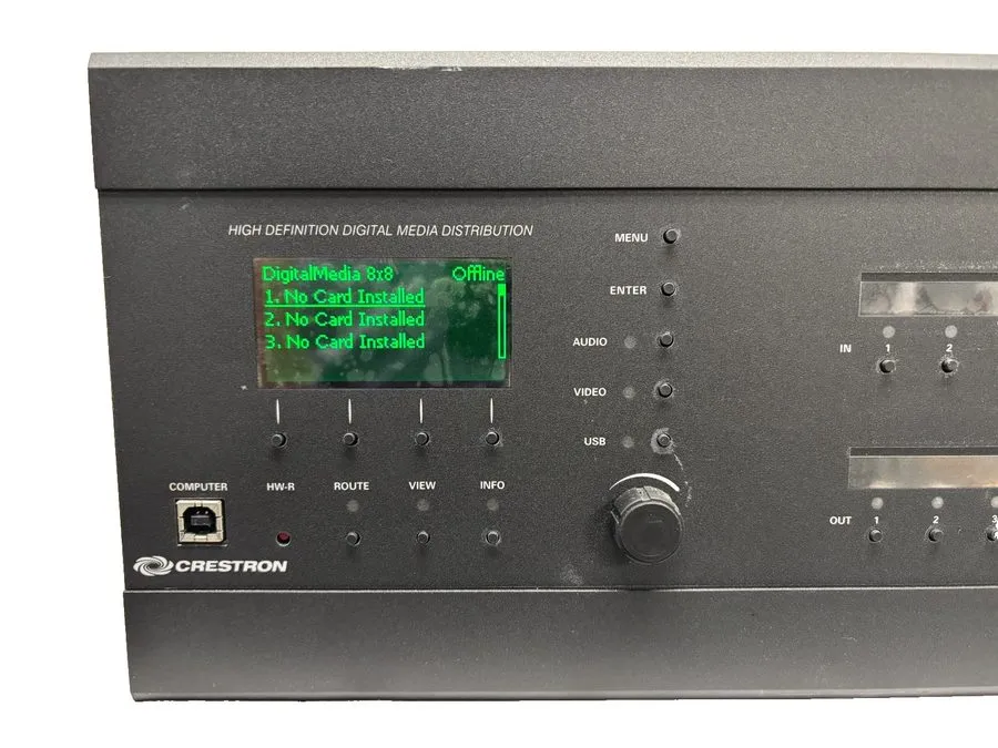 Видеокоммутатор Crestron DM-MD8X8 Digital Media Switcher w/ 10 Cards DM/HDMI/DSP