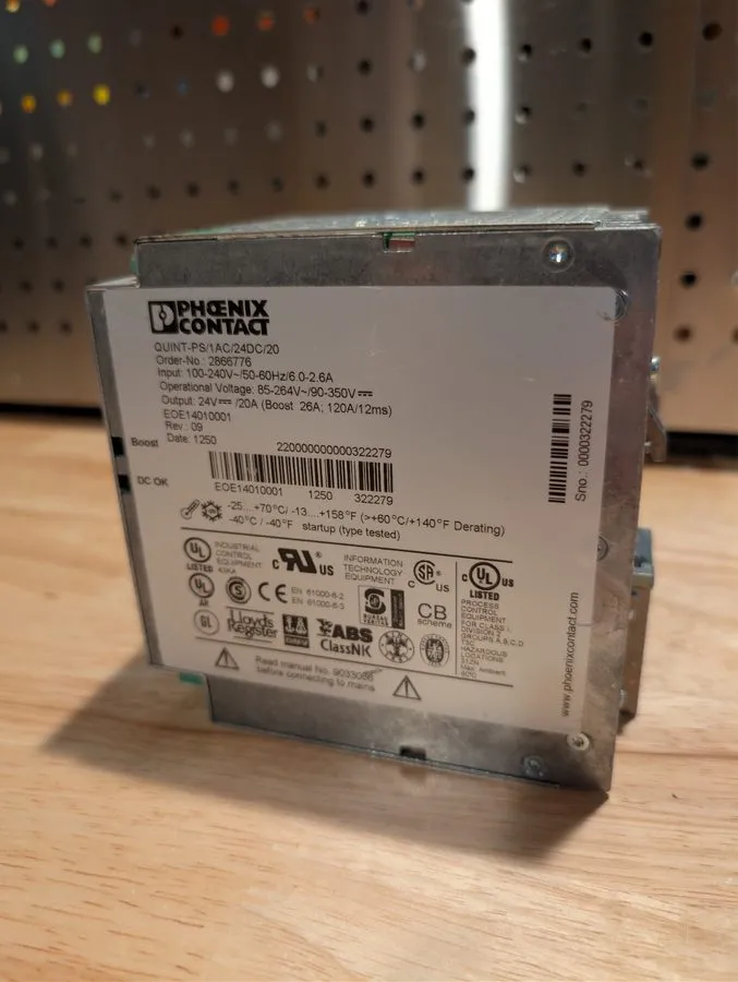 Блок питания 2866776 Quint Series Power Supply, 24VDC, 20A, DIN Rail Mount — фото лота 1