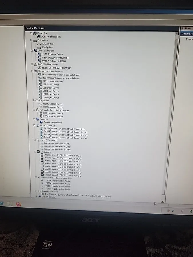 Сервер Supermicro MBD-X9SCI-LN4F-O Server Antec Case With Monitor,keyboard And B