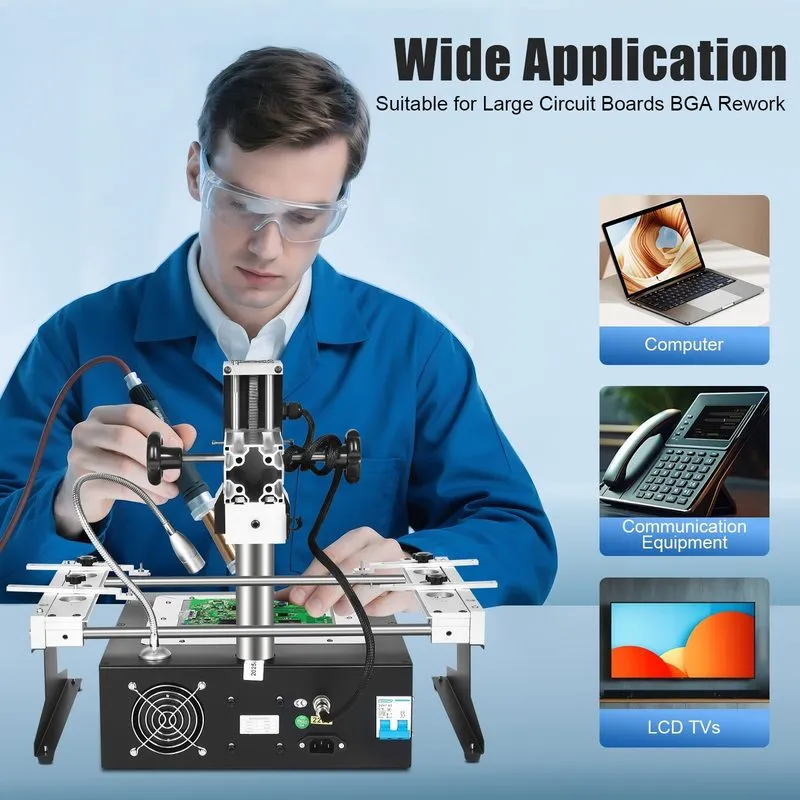 Паяльная станция IR6500 1250W BGA IR Infrared Rework Soldering Station Reflow Re — фото лота 2