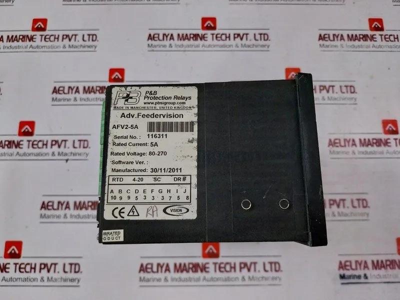 Реле защиты P&B Protection Relay AFV2-5A Advanced FeederVision 5a 80-270V — фото лота 2