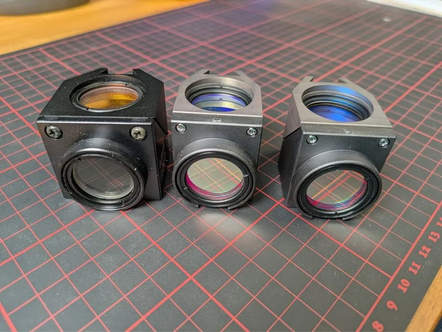 Микроскоп Olympus Microscope Fluorescence Filter Cubes U-MNIBA3, U-MWIG3, U-MWU