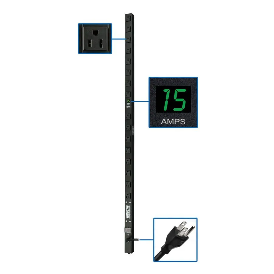 Блок розеток PDU Tripp Lite By Eaton Master-Power Pdumv15 Pdu Metered 1.4Kw 120V