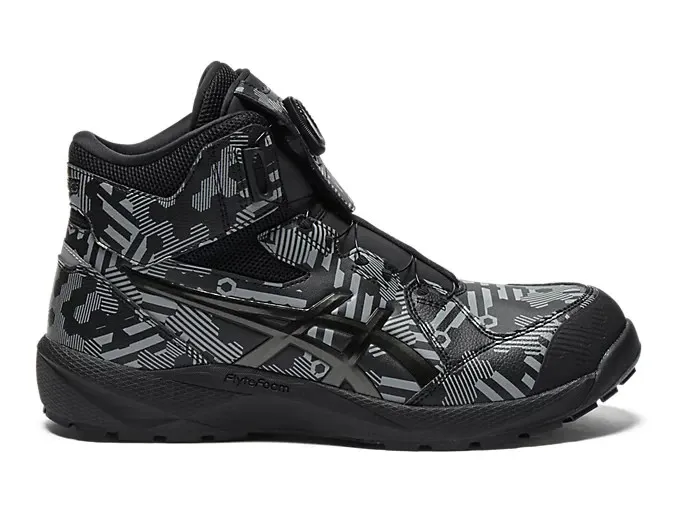 Сервер ASICS WINJOB CP314 BOA SYNERGY 1273A145 001 Black Gunmetal Men 3E Safety  — фото лота 2