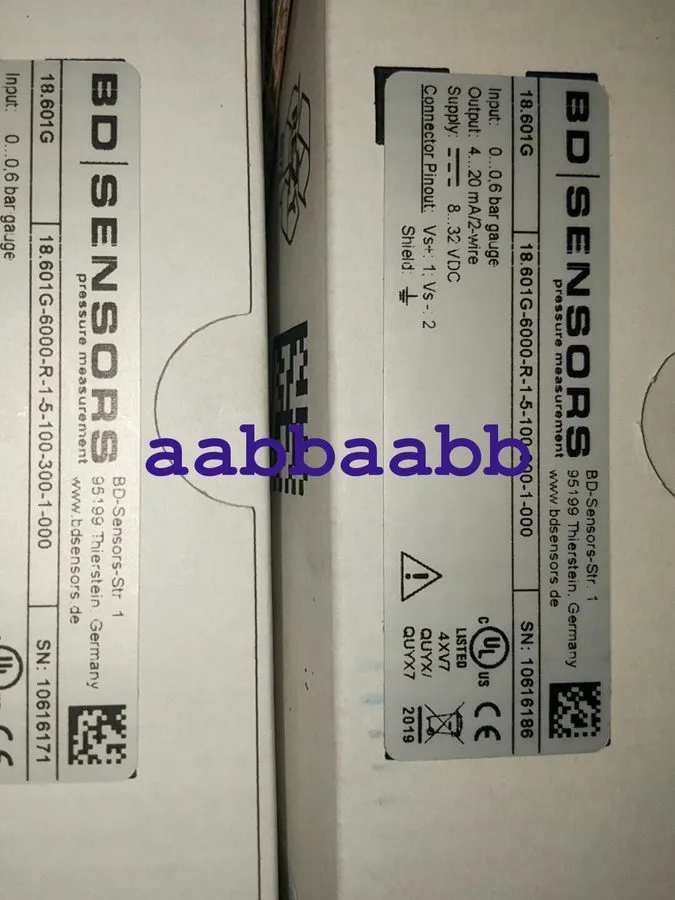 Датчик давления BD Sensors 18.601G-6000-R-1-5-100-300-1-000 Pressure Transmitter