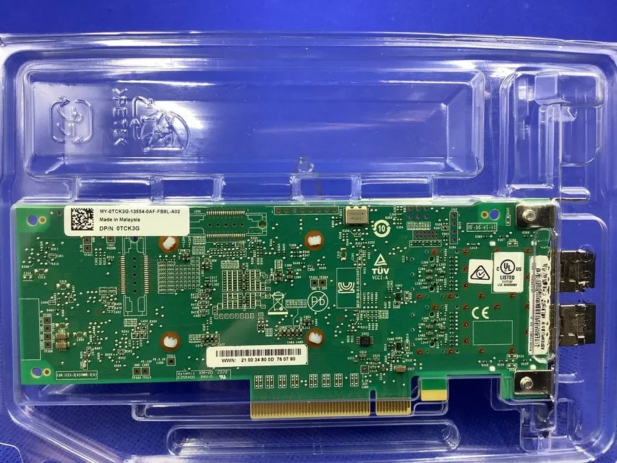 Контроллер DELL QLE2692 QLOGIC 2-Port Fibre Channel 16Gb PCIe HBA 0YCVFG 0WVT0T 