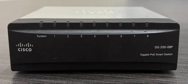 Коммутатор Cisco SG200-08P 8-port Gigabit PoE Smart Switch (SLM2008PT)