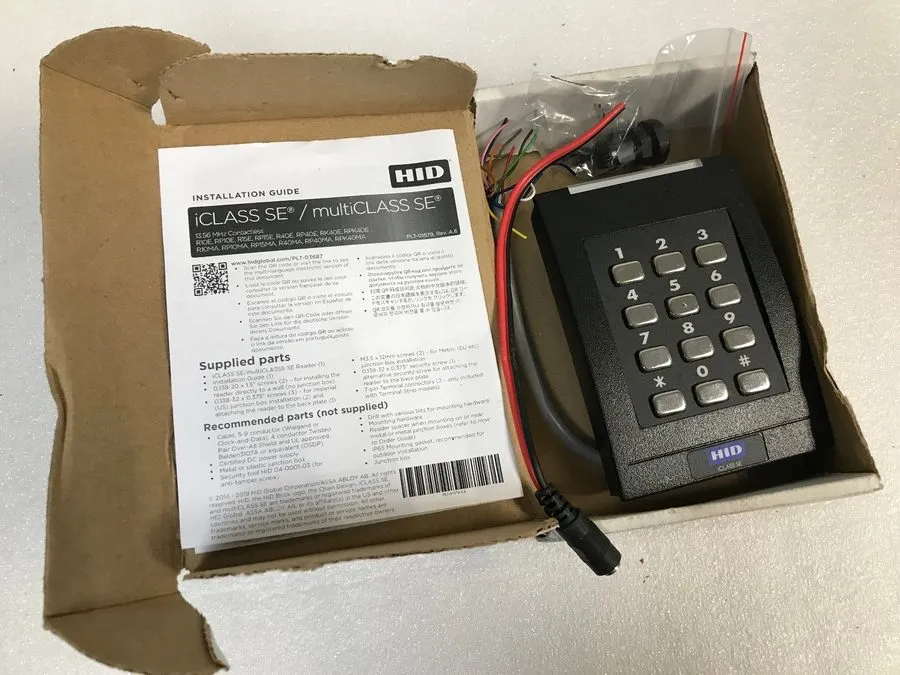 Клавиатура HID 921NTNNEK00000 iCLASS SE RK40 Keypad Wall Switch er