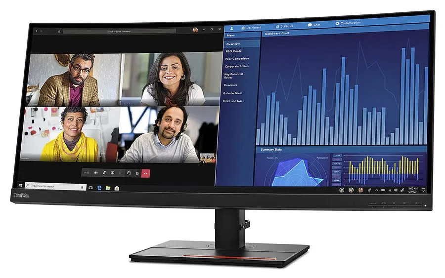 Монитор Lenovo ThinkVision P34w-20 34" USB-C LED LCD Monitor UWQHD 62CCRAR3US