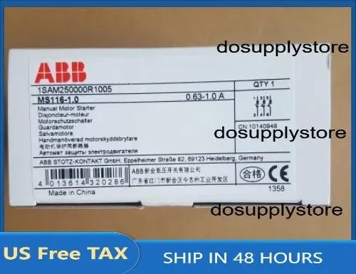 Автоматический выключатель ABB MS116-1.0 (0.63-1.0A) Motor Protection Circuit Br