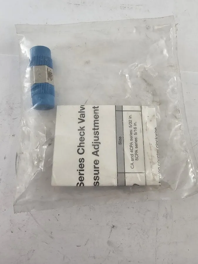 Клапан Swagelok SS-4CPA2-3 Stainless Steel 1-Piece Poppet Check Valve FNSP