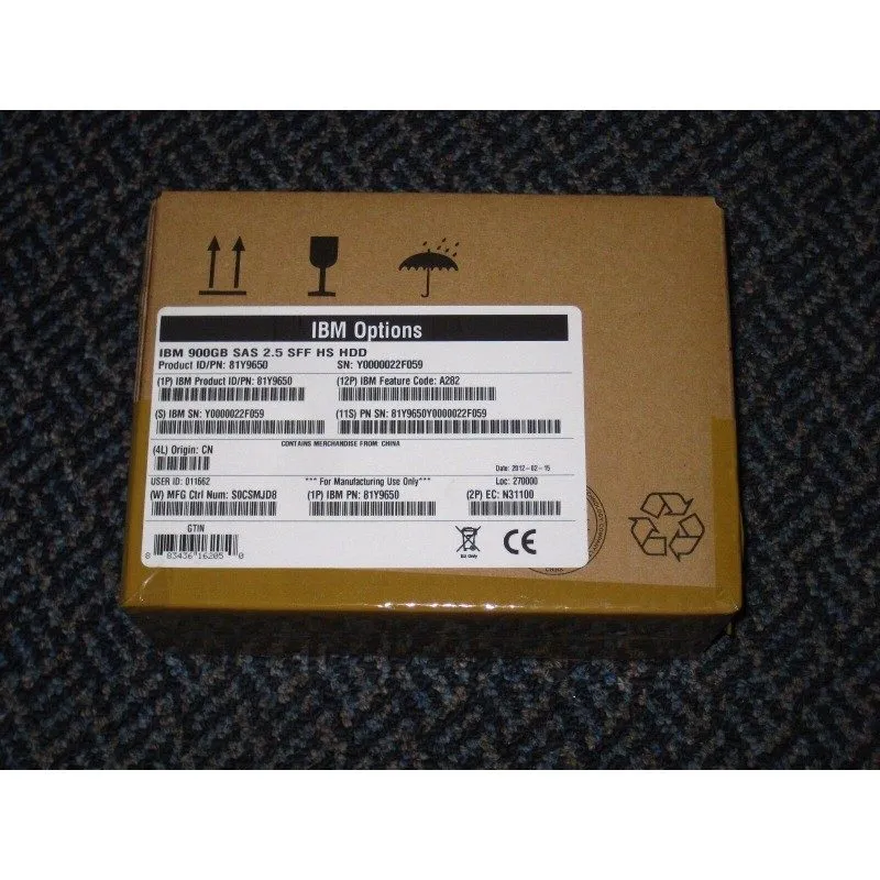 Жёсткий диск IBM 81Y9651 900GB 81Y3805 10K 81Y9650 6Gbps SAS 2.5" SFF HS HDD Har