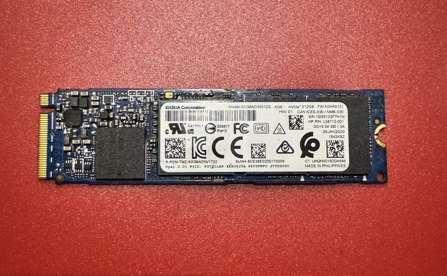 SSD-накопитель KIOXIA XG6 KXG6AZNV512G 512GB M.2 2280 NVMe Internal SSD Laptop/P