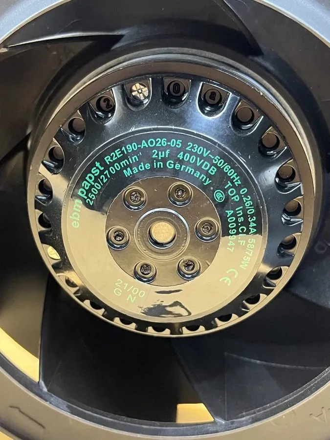 Вентилятор R2E180-AS77-39 M2E068-BF Turbo centrifugal fan
