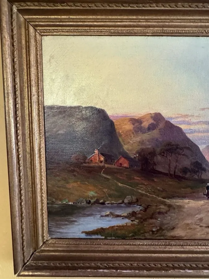 Лабораторный прибор Framed Oil On Canvas Scottish Landscape by Francis E Jamieso — фото лота 1