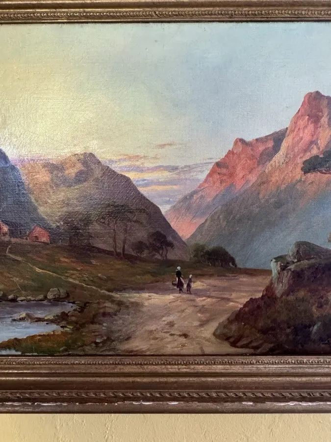Лабораторный прибор Framed Oil On Canvas Scottish Landscape by Francis E Jamieso — фото лота 2