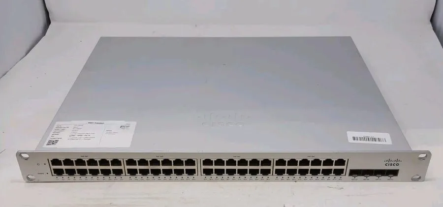 Коммутатор Cisco Meraki MS220-48LP-HW 48-Port Gigabit 370W PoE Switch UNCLAIMED