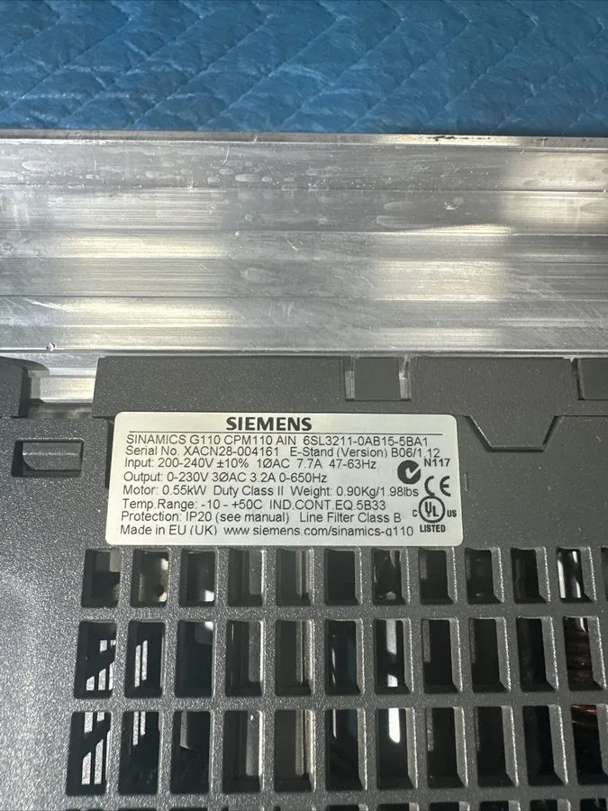 Частотный преобразователь Siemens Sinamics G110 CPM110 6SL3211-0AB15-5BA1 0.55kW