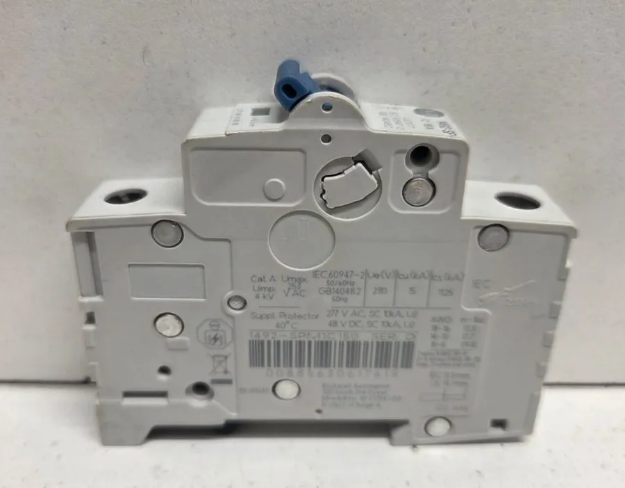 Автоматический выключатель ALLEN-BRADLEY 15A 277V 1-POLE CIRCUIT BREAKER 1492-SP